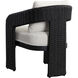 Pylos Black / Louis Cream Outdoor Dining Armchair